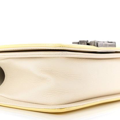 Chanel Goatskin Quilted Patent Small Duo Boy Flap White 8 of 12