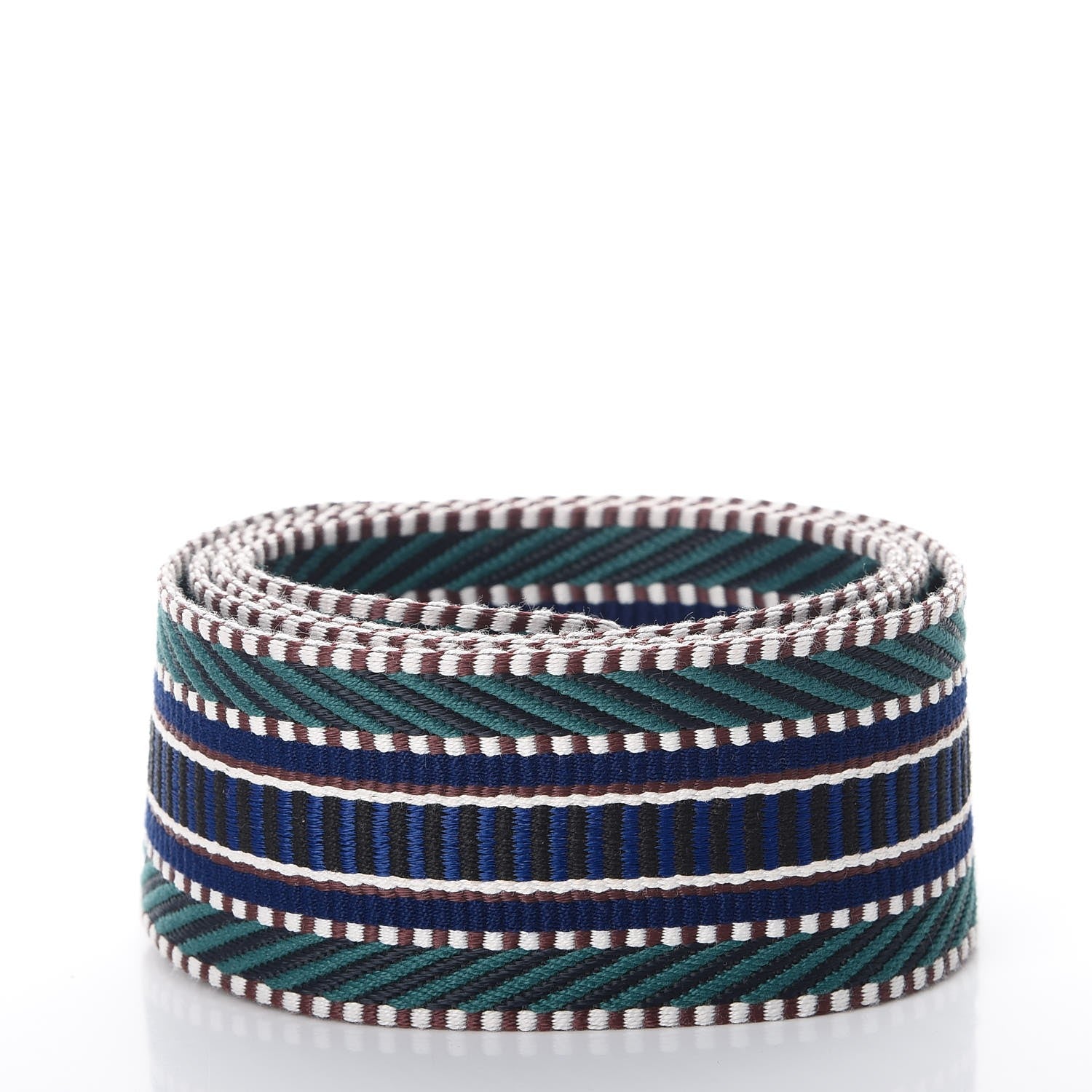 Hermes Toile Swift 50mm Sangle Cavale Shoulder Strap Malachite Bleu Electrique Black 2 of 7