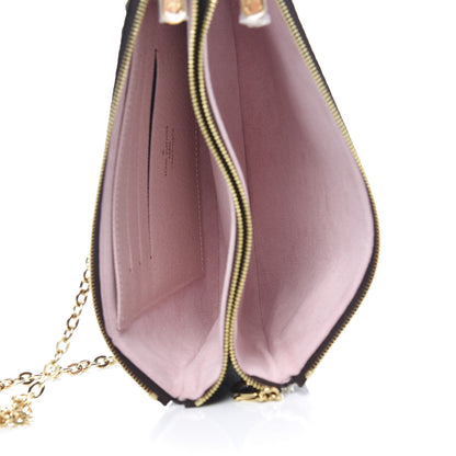 Louis Vuitton Monogram 2020 Christmas Animation Big Wheel Double Zip Pochette Rose Ballerine 5 of 10