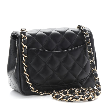 Chanel Lambskin Quilted Mini Square Flap Black 3 of 9