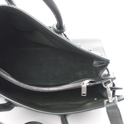 Saint Laurent Grained Calfskin Small Supple Sac De Jour Dark Vert 6 of 14