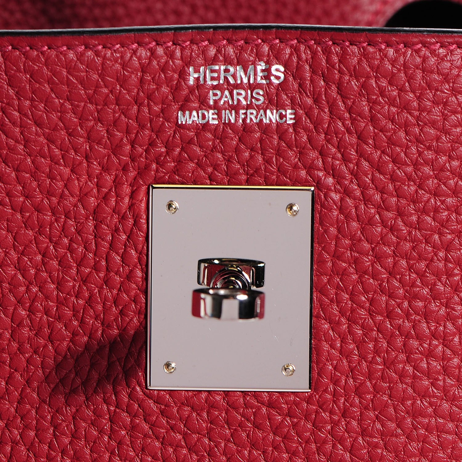 Hermes Taurillon Clemence Birkin 40 Rouge Garance 20 of 28