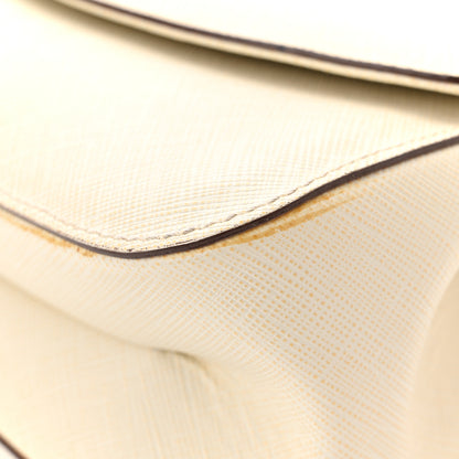 Salvatore Ferragamo Saffiano Gancio Chain Flap White 10 of 15