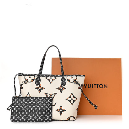 Louis Vuitton Monogram Giant Jungle Neverfull MM Ivory 12 of 12