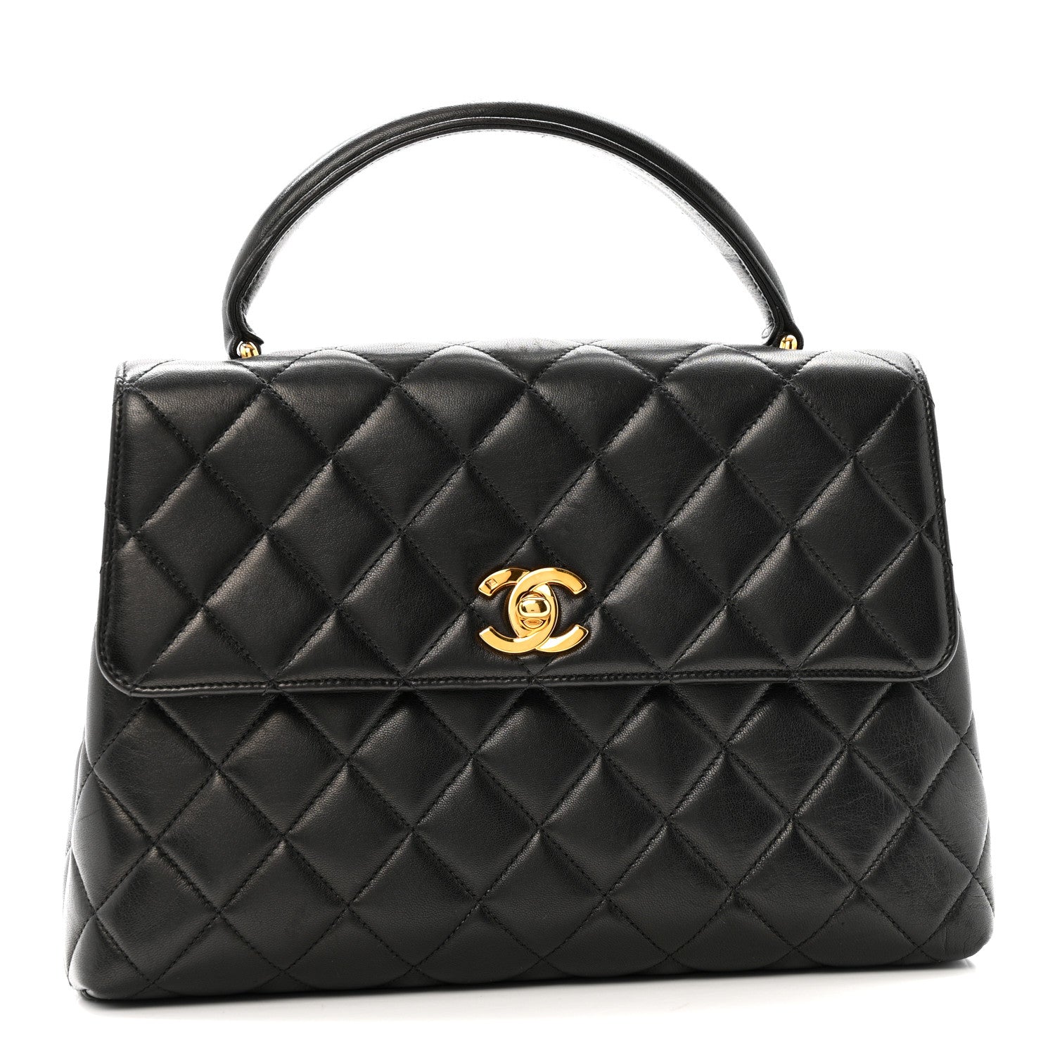 Chanel Lambskin Quilted Medium Kelly Flap Bag Black 1 of 13