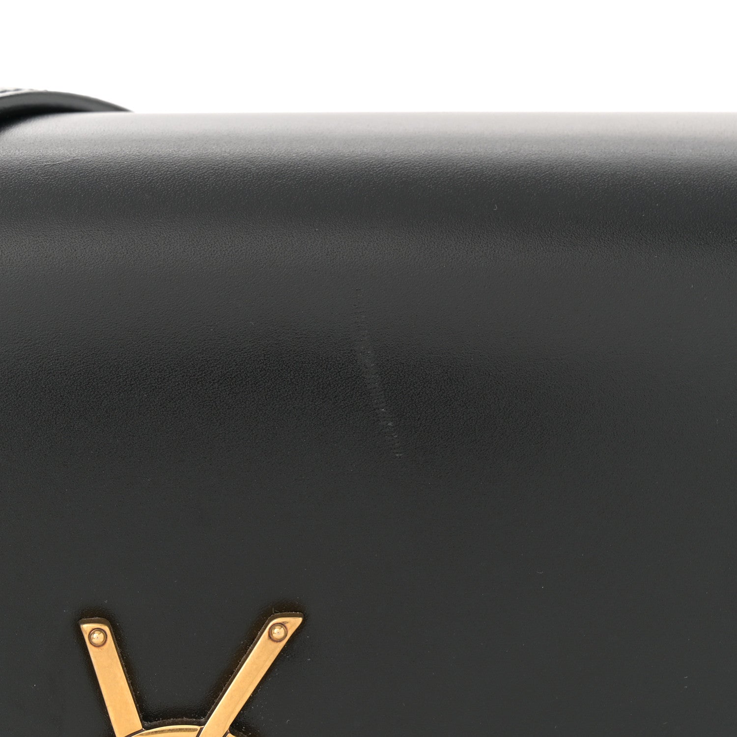 Saint Laurent Box Calfskin Monogram Medium Solferino Satchel Black 13 of 14