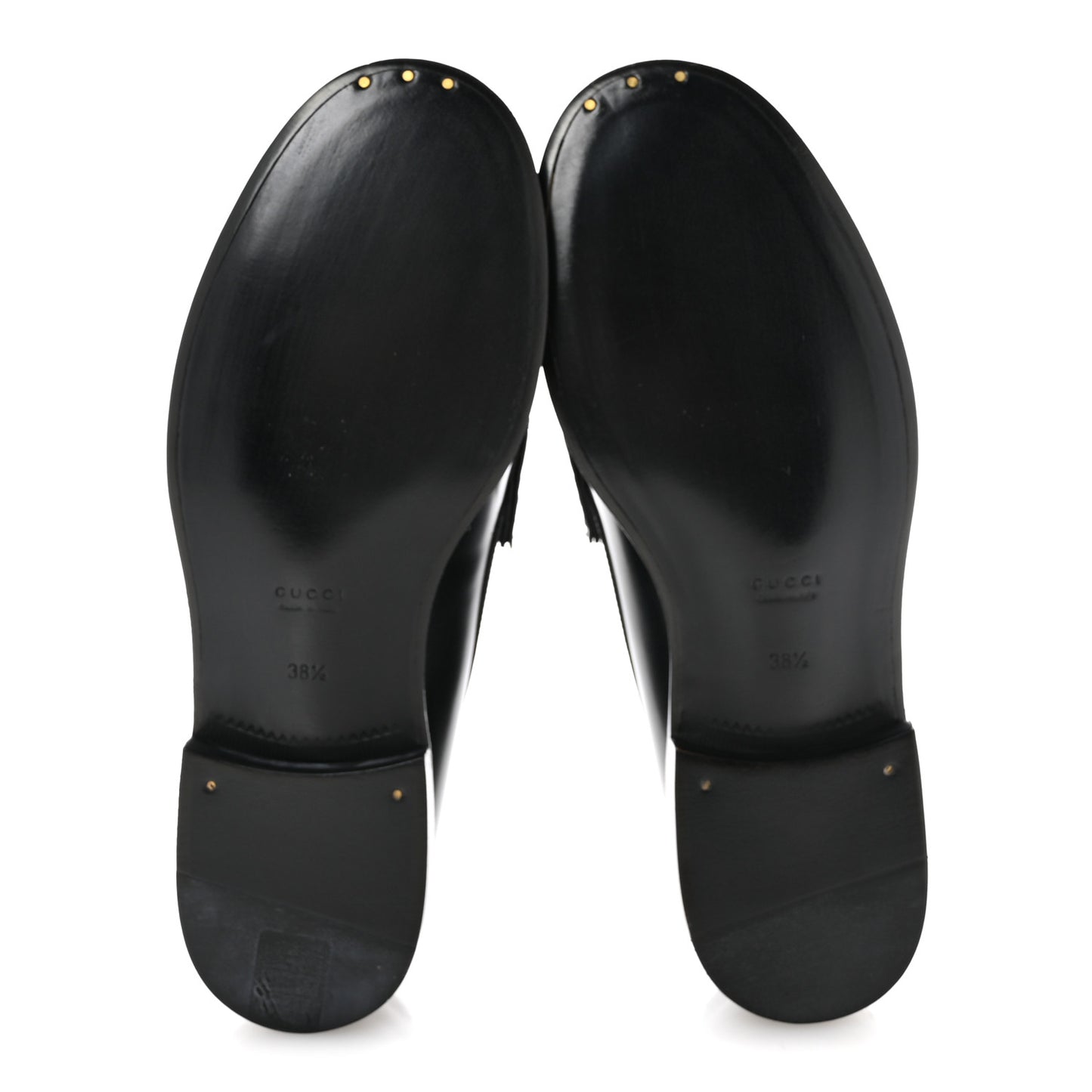 Calfskin Millennial Ribot Womens GG Loafers 38.5 Black