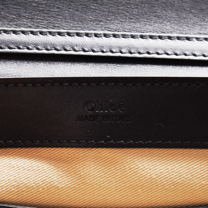 Chloe Calfskin Suede C Clutch With Chain Black 8 of 9