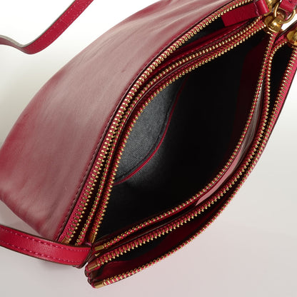 Celine Lambskin Small Trio Crossbody Bag Fuchsia 5 of 8