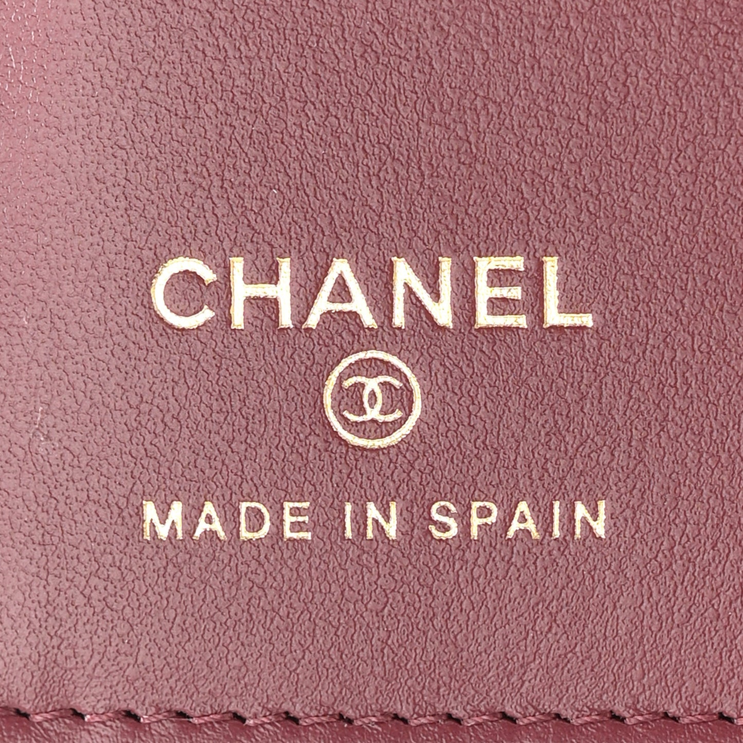 Caviar Quilted Passport Holder Dark Burgundy
