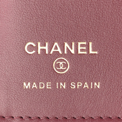 Chanel Caviar Quilted Passport Holder Dark Burgundy 6 of 8