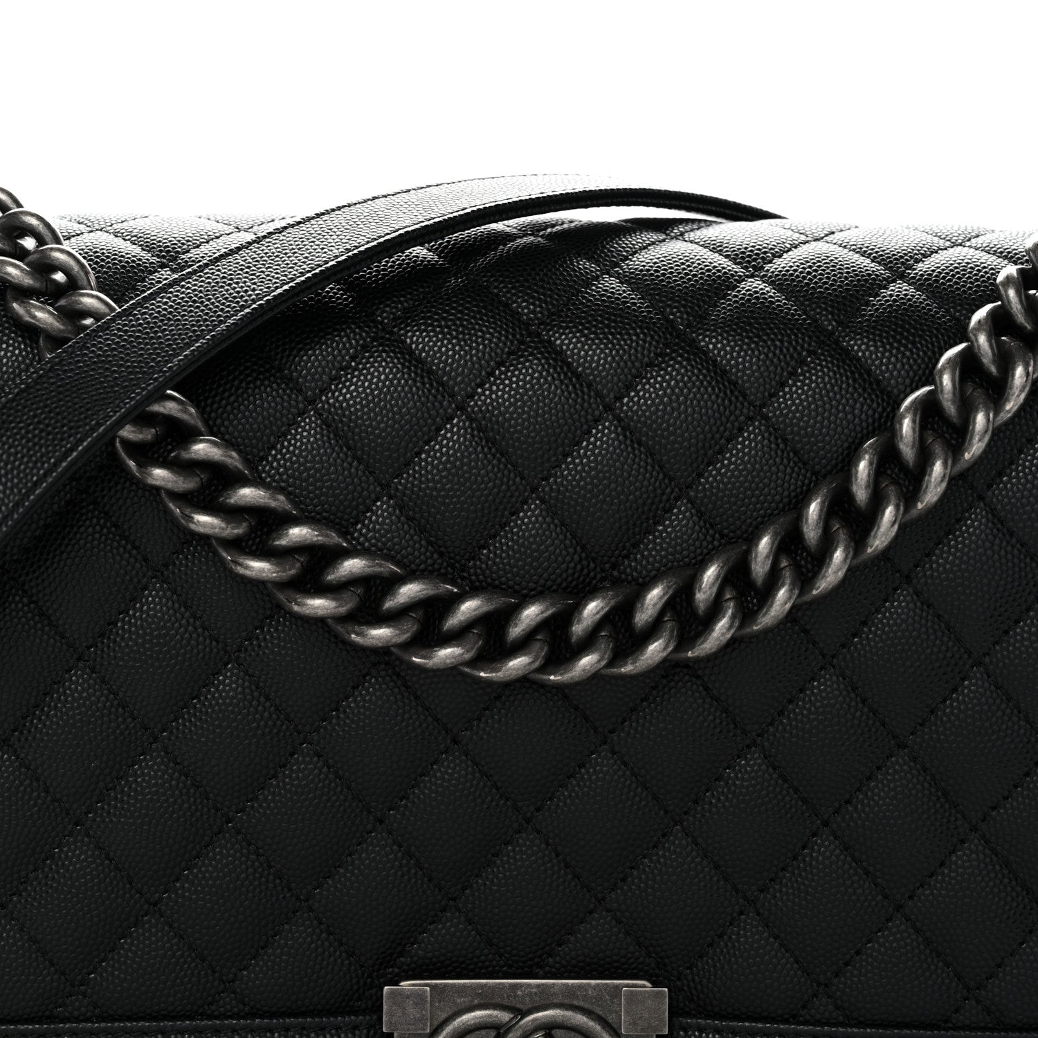 Chanel Caviar Quilted New Medium Boy Flap Black 8 of 10