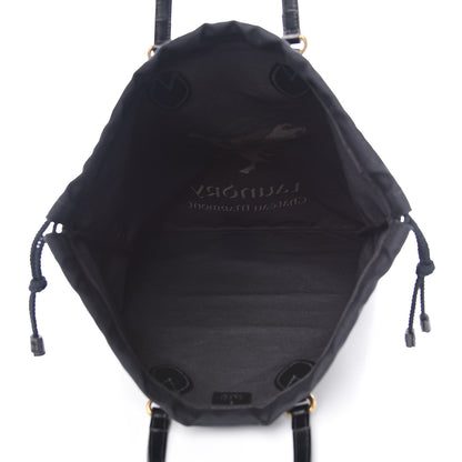 Gucci Canvas Chateau Marmont Drawstring Tote Black 5 of 10
