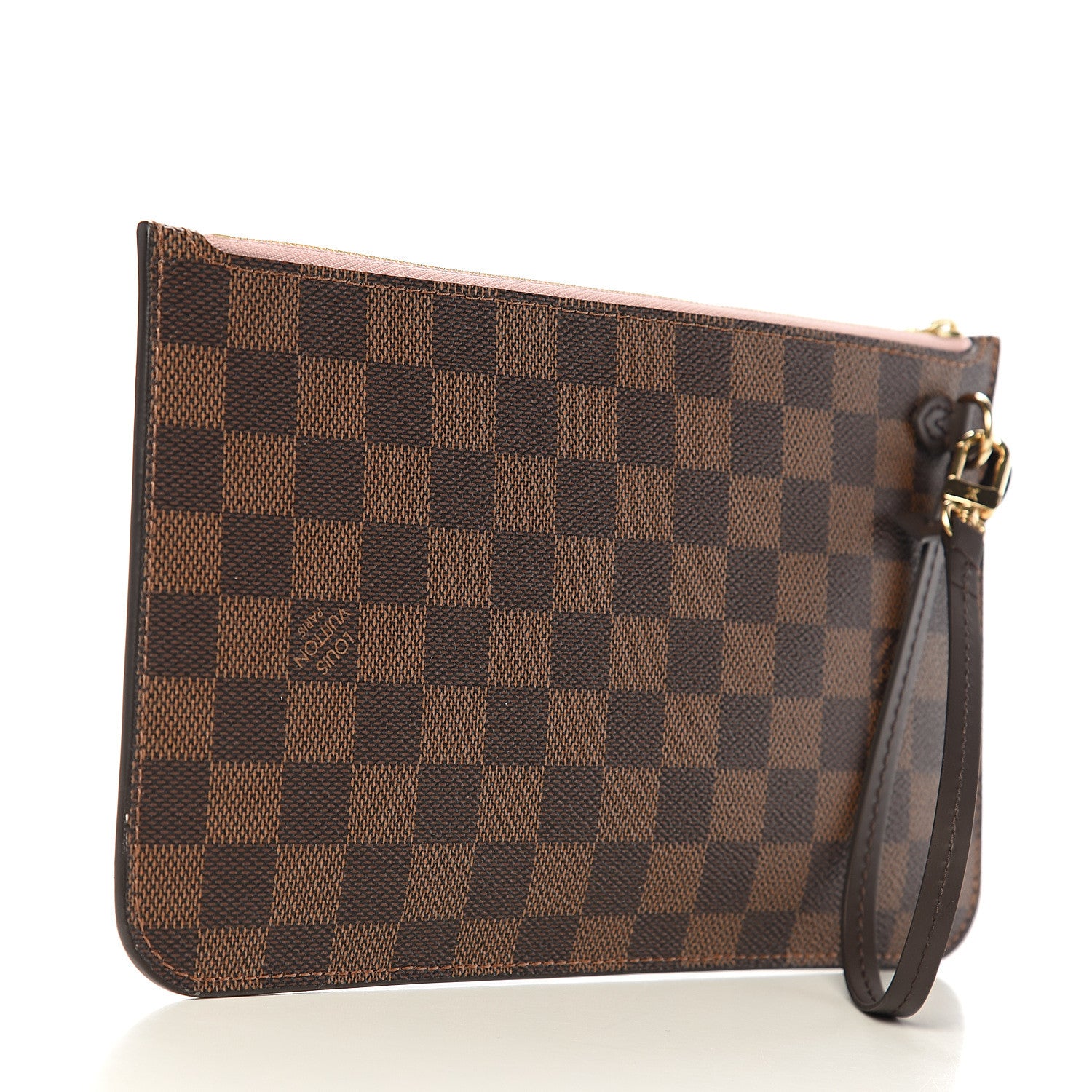 Louis Vuitton Damier Ebene Neverfull MM GM Pochette Rose Ballerine 2 of 7