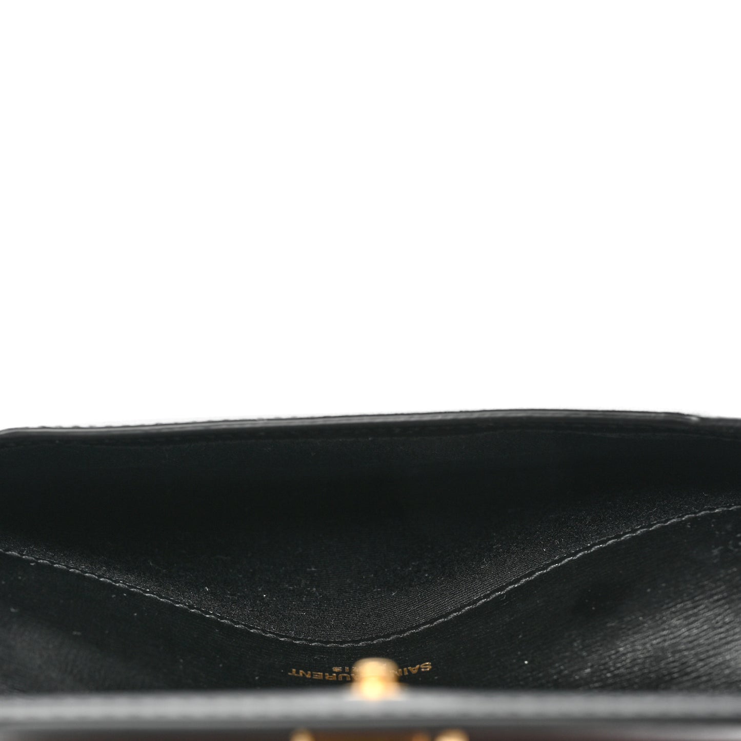Smooth Calfskin Monogram Phone Holder Crossbody Black