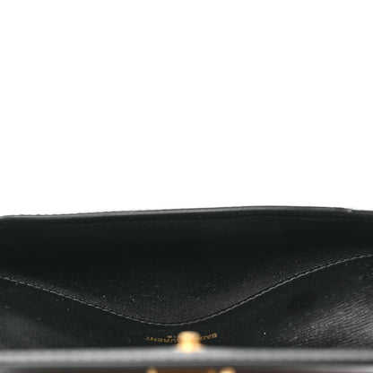 Saint Laurent Smooth Calfskin Monogram Phone Holder Crossbody Black 5 of 8