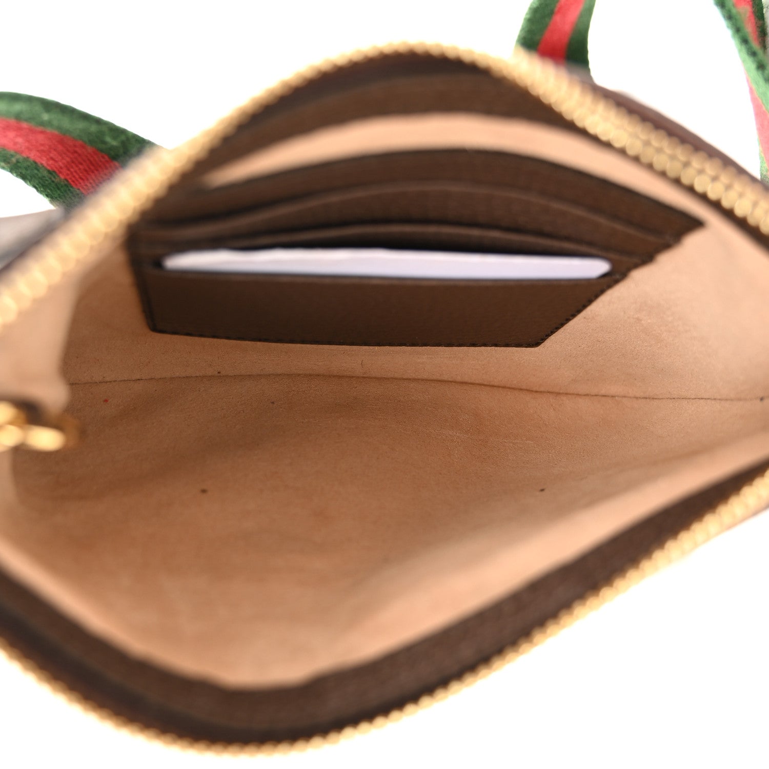 Gucci GG Supreme Monogram Web Ophidia Utility Belt Bag 85 34 Beige Ebony New Acero 5 of 10