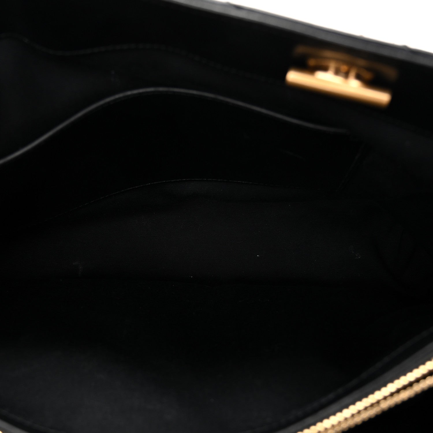 Saint Laurent Calfskin Y Quilted Monogram Large Loulou Shopper Black 5 of 12