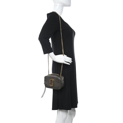 Marc Jacobs Metallic Grained Calfskin Glam Shot Crossbody Bronze 2 of 11