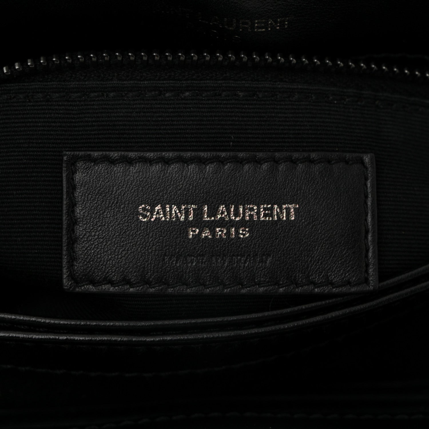 Saint Laurent Calfskin Y Quilted Monogram Monochrome Toy Loulou Crossbody Bag Black 6 of 12
