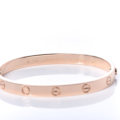 Cartier 18K Pink Gold LOVE Bracelet 18 5 of 5