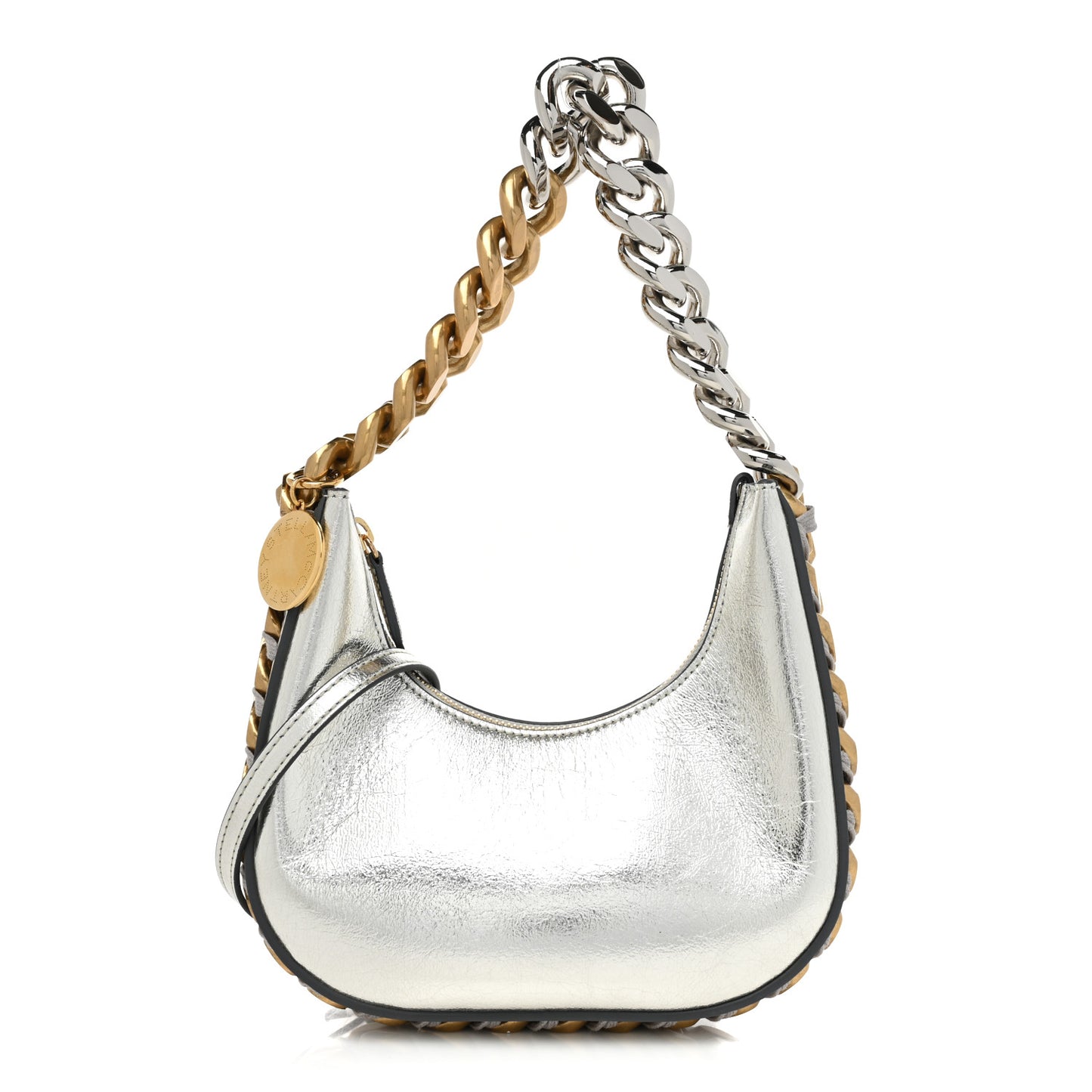 Eco Alter Nappa Mini Frayme Shoulder Bag Silver