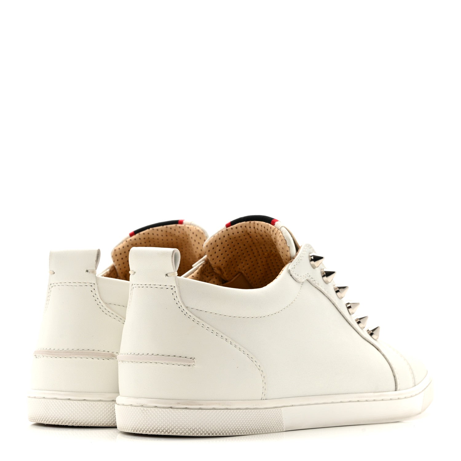 Christian Louboutin Calfskin Womens F.A.V Fique A Vontade Flat Sneakers 38 White 11 of 26