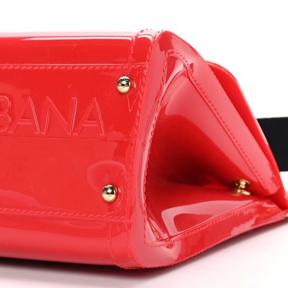 Dolce & Gabbana PVC Miss Sicily Satchel Red 7 of 7