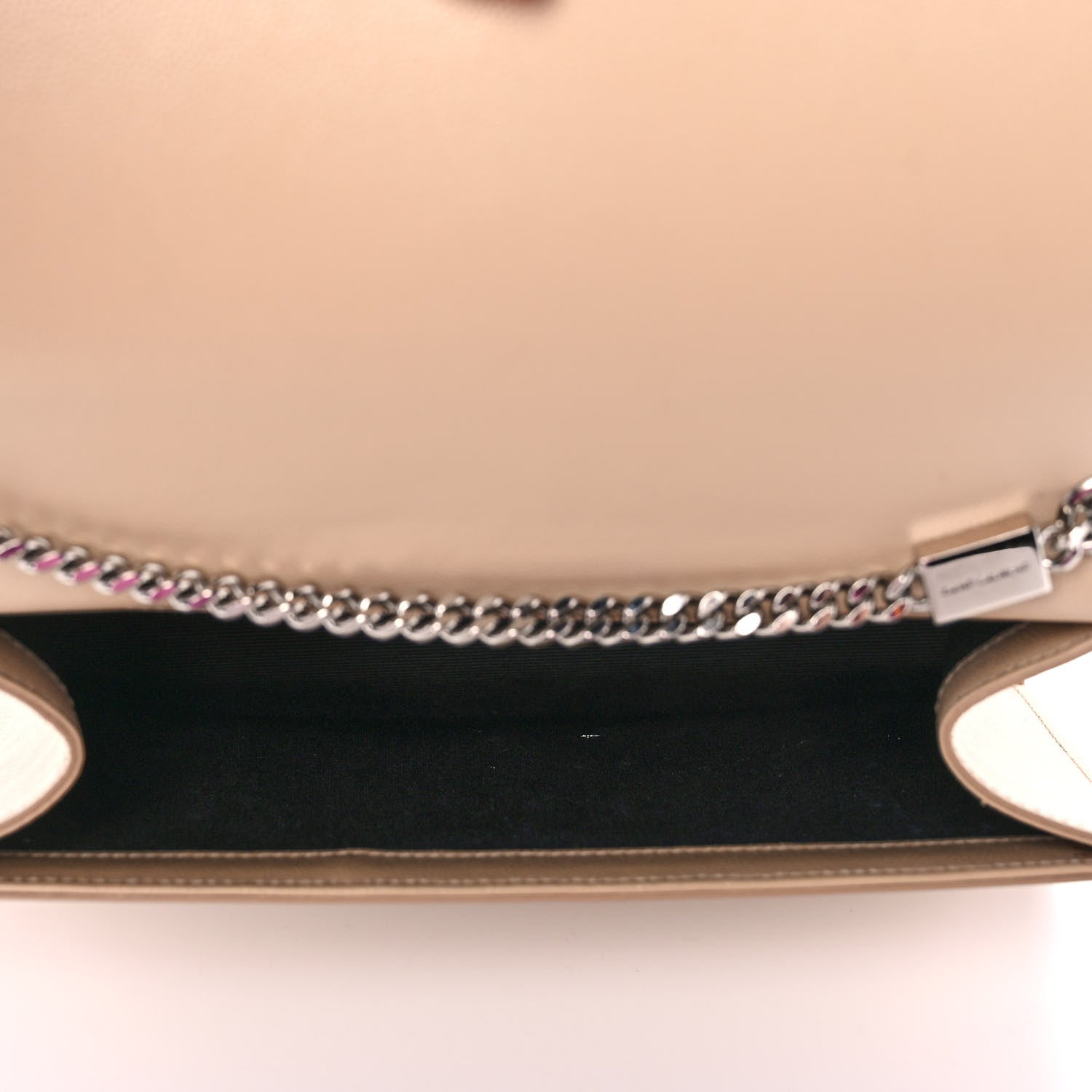 Saint Laurent Grain De Poudre Medium Monogram Kate Satchel Nude Powder 7 of 13