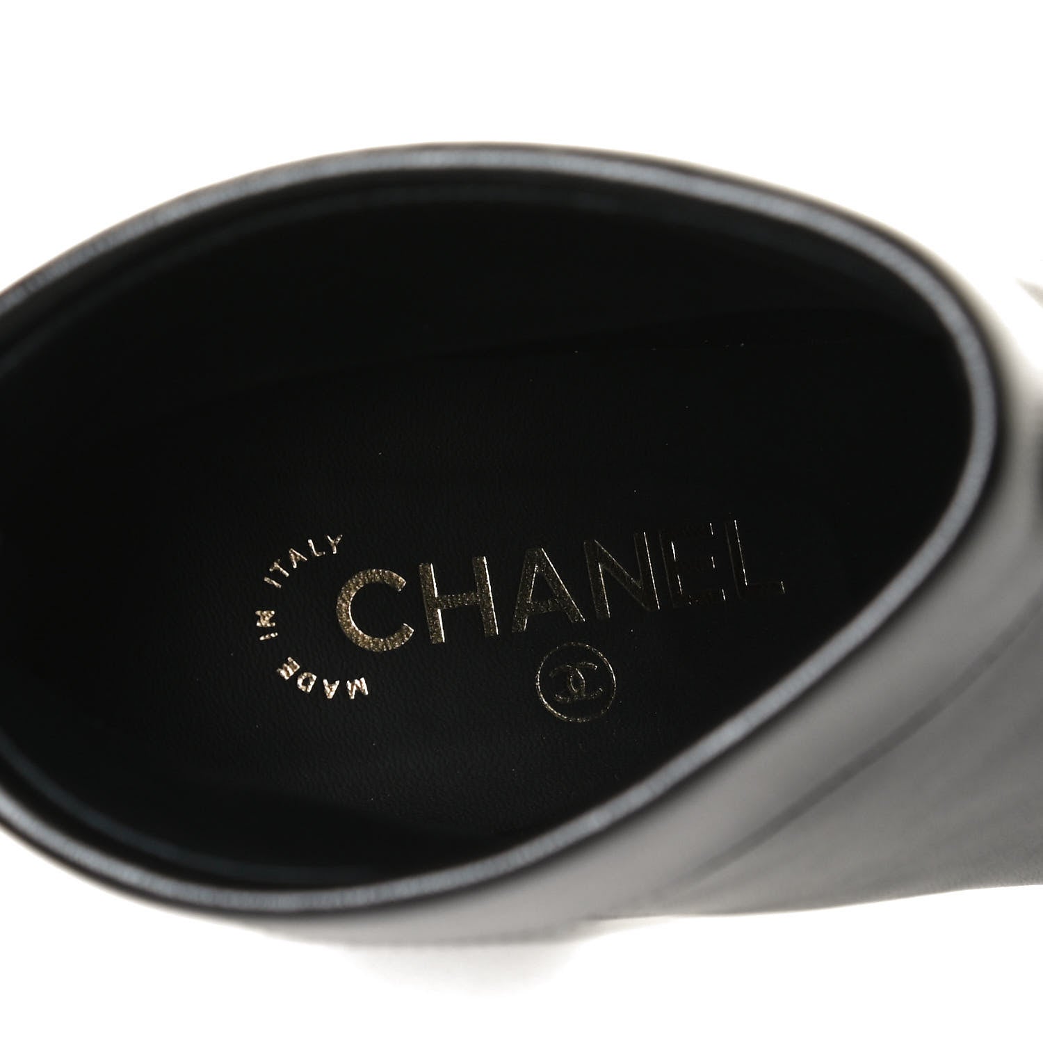 Chanel Lambskin Grosgrain Triangle & Collar 90 Ankle Boots 39.5 Black 10 of 12