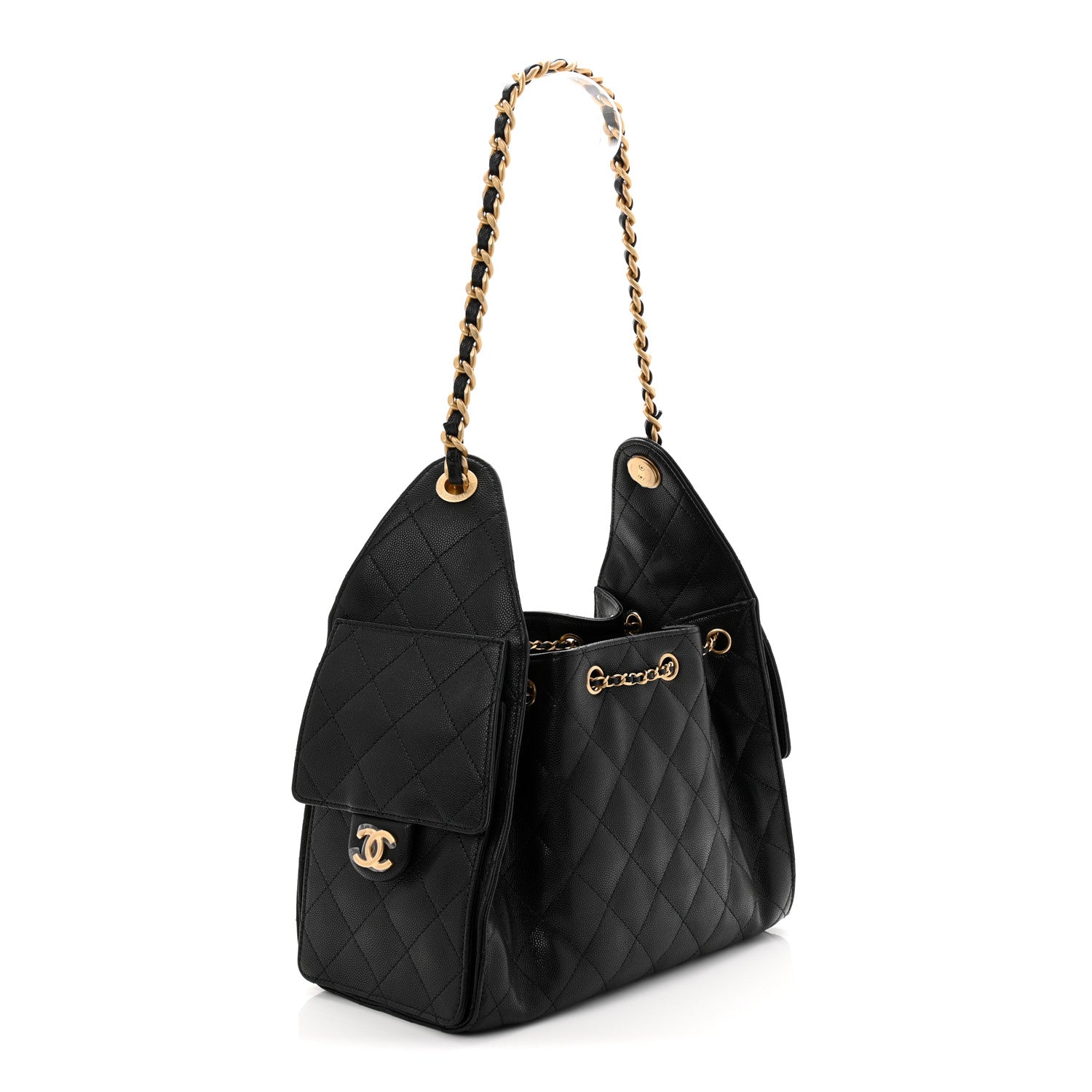 Chanel Caviar Quilted Small Chanel 25 Handbag Black 3 of 10