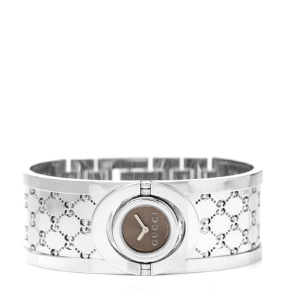 Gucci Stainless Steel 23mm Twirl Quartz Watch Brown 2 of 4