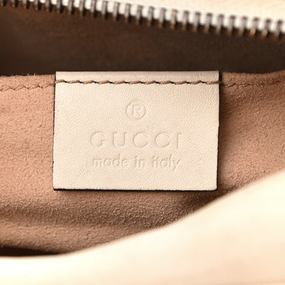 Gucci Calfskin Matelasse Mini GG Marmont Chain Shoulder Bag White 6 of 13