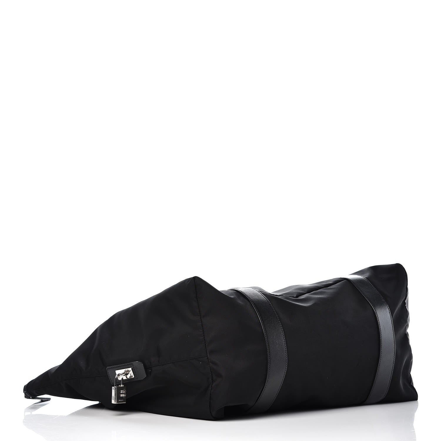 Prada Tessuto Nylon Weekender Black 5 of 9