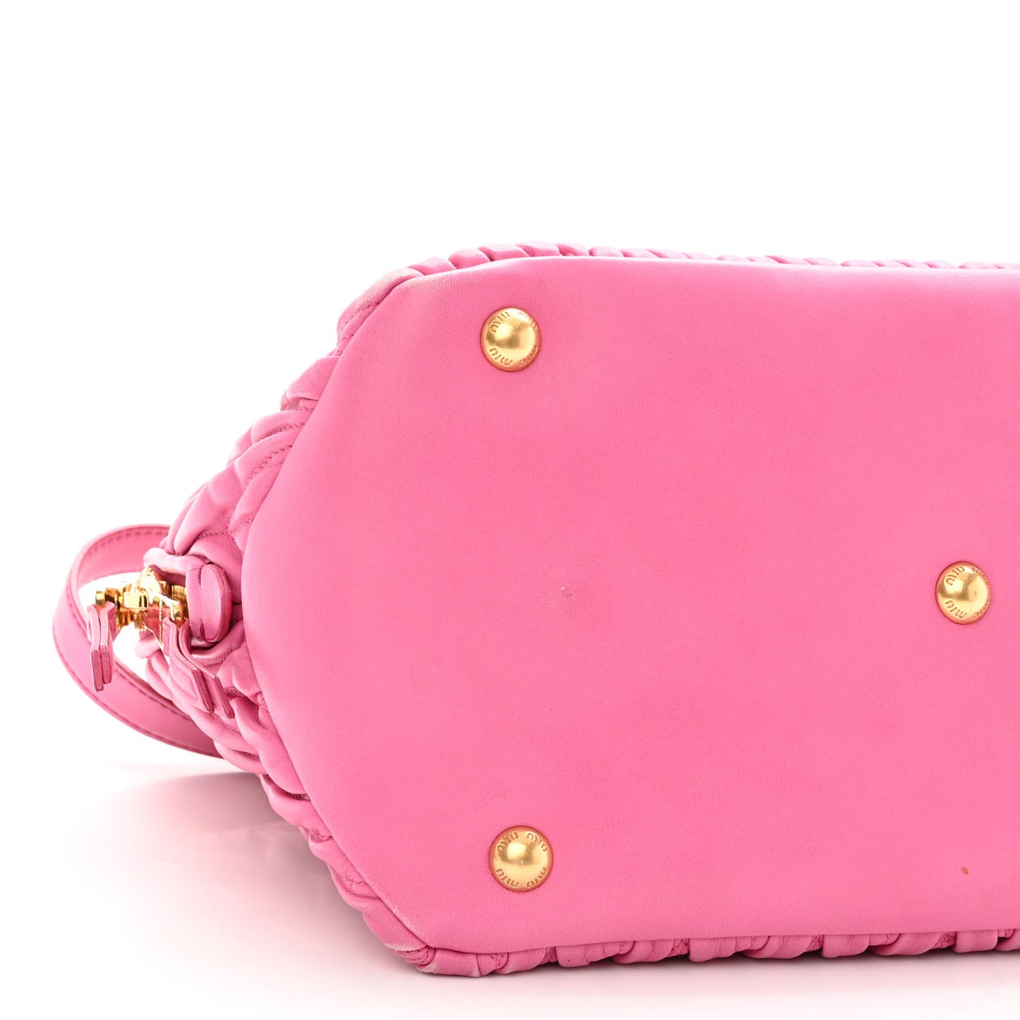 Nappa Matelasse Lux Mini Crossbody Tote Peonia