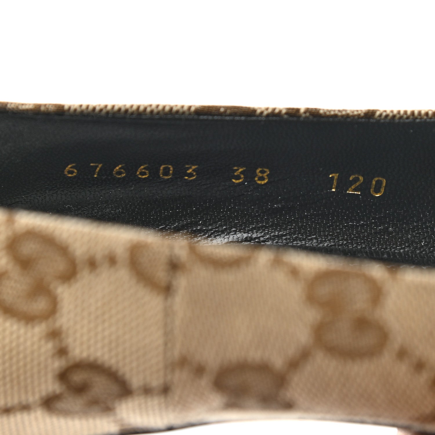 Balenciaga X GUCCI GG Monogram Square Knife Pumps 38 Beige Ebony 8 of 9