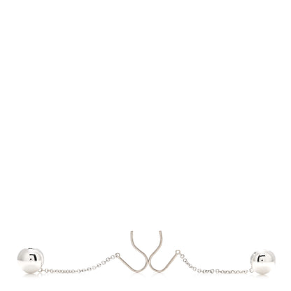 Tiffany Sterling Silver 10mm HardWear Ball Drop Earrings 3 of 3