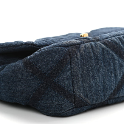 Chanel Denim Quilted Medium Chanel 19 Flap Blue 8 of 9