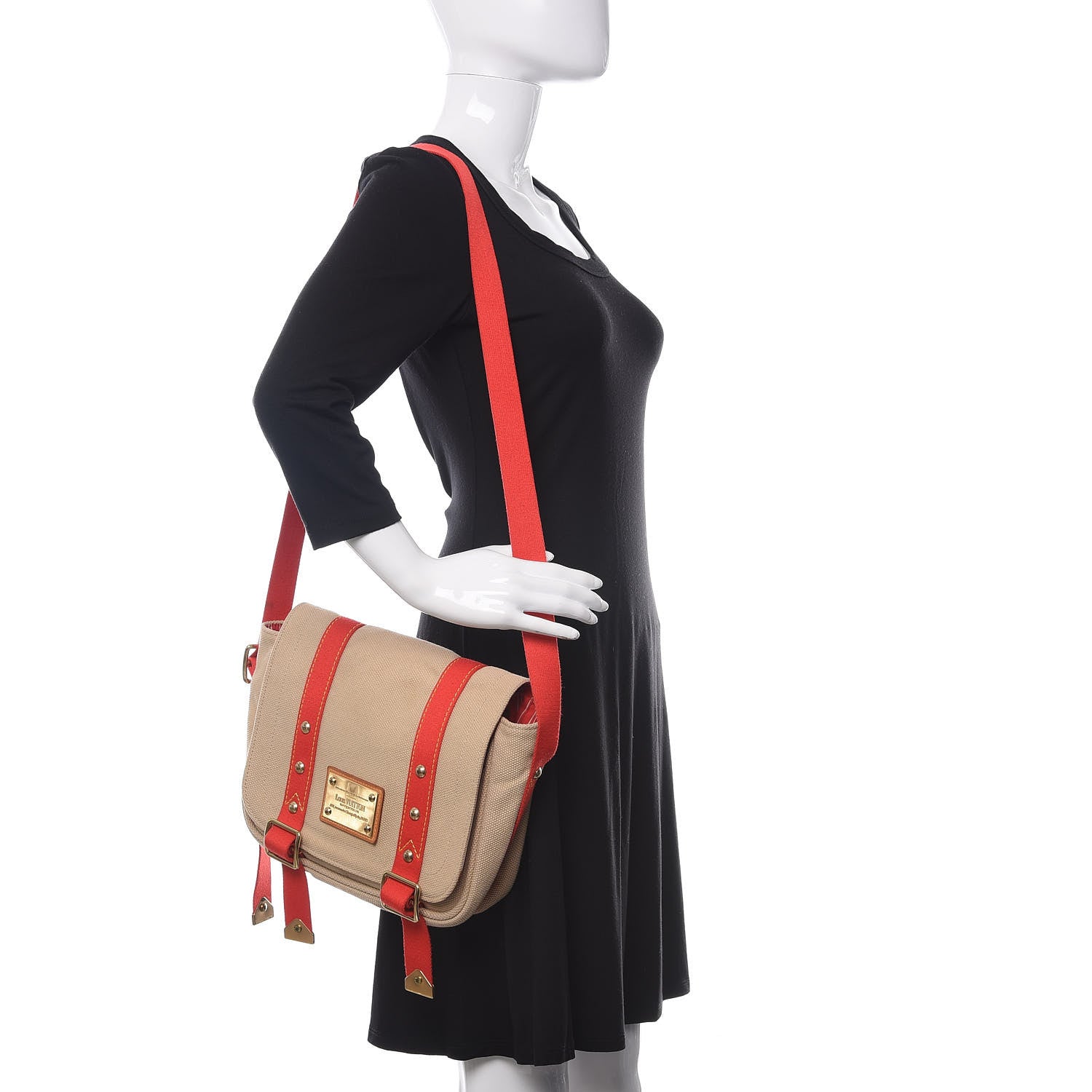 Louis Vuitton Antigua Besace PM Messenger Beige 2 of 12