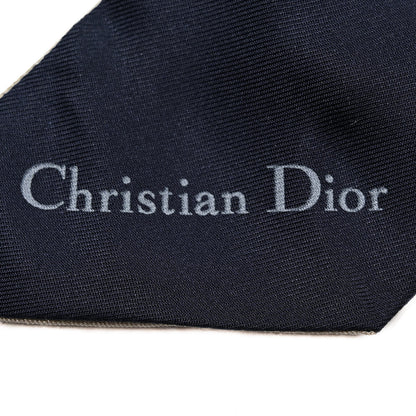 Christian Dior Silk Oblique Mitzah Scarf Blue 2 of 6