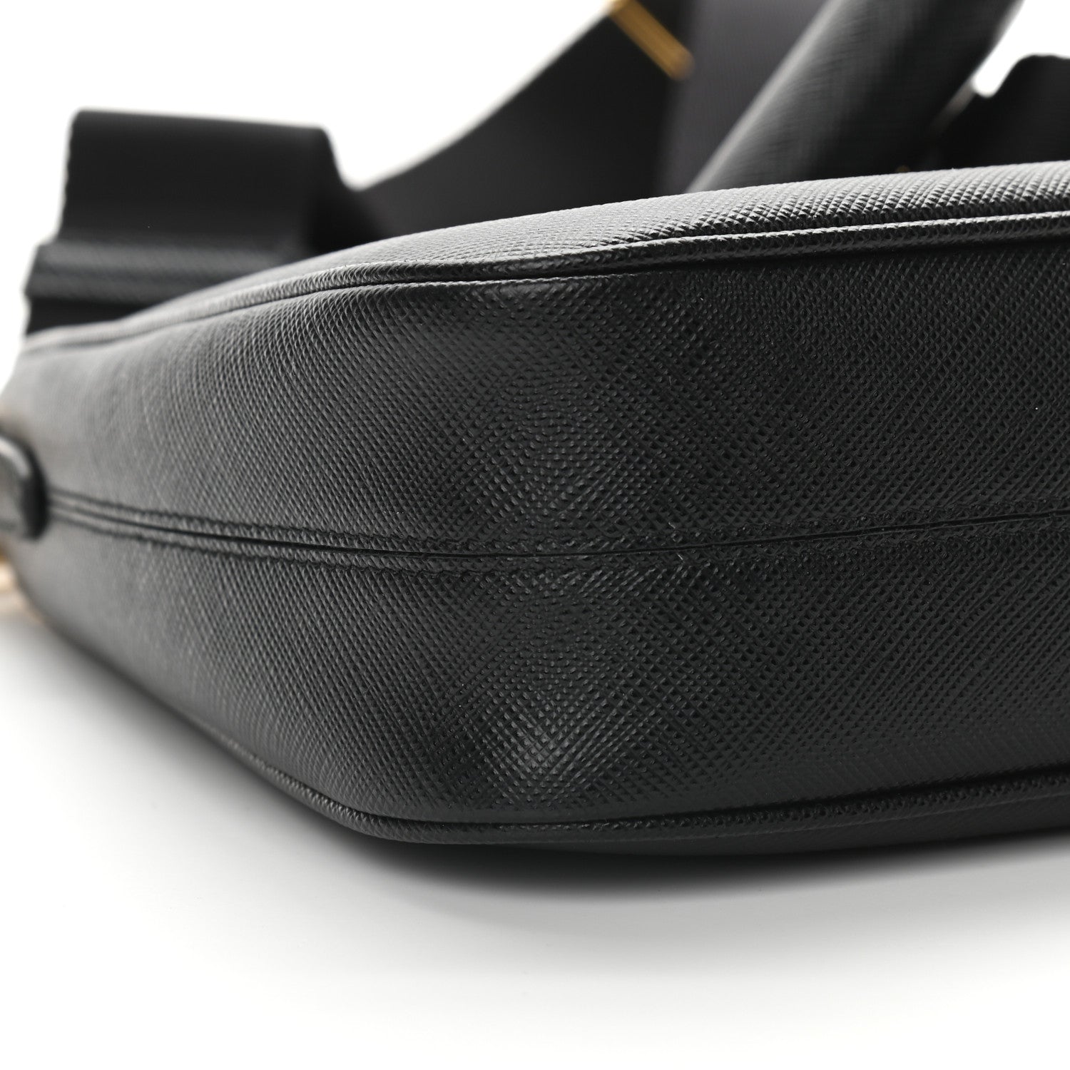 Prada Saffiano Lux Re-Edition 2005 Shoulder Bag Black 9 of 10
