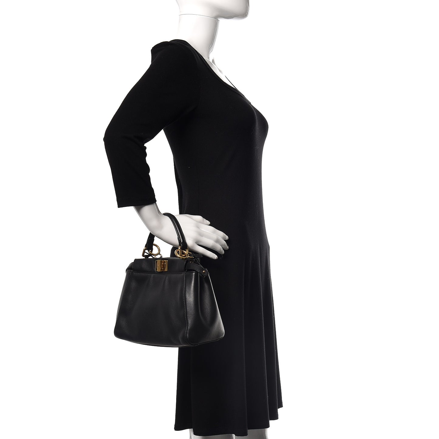Nappa Mini Peekaboo Iconic Satchel Black