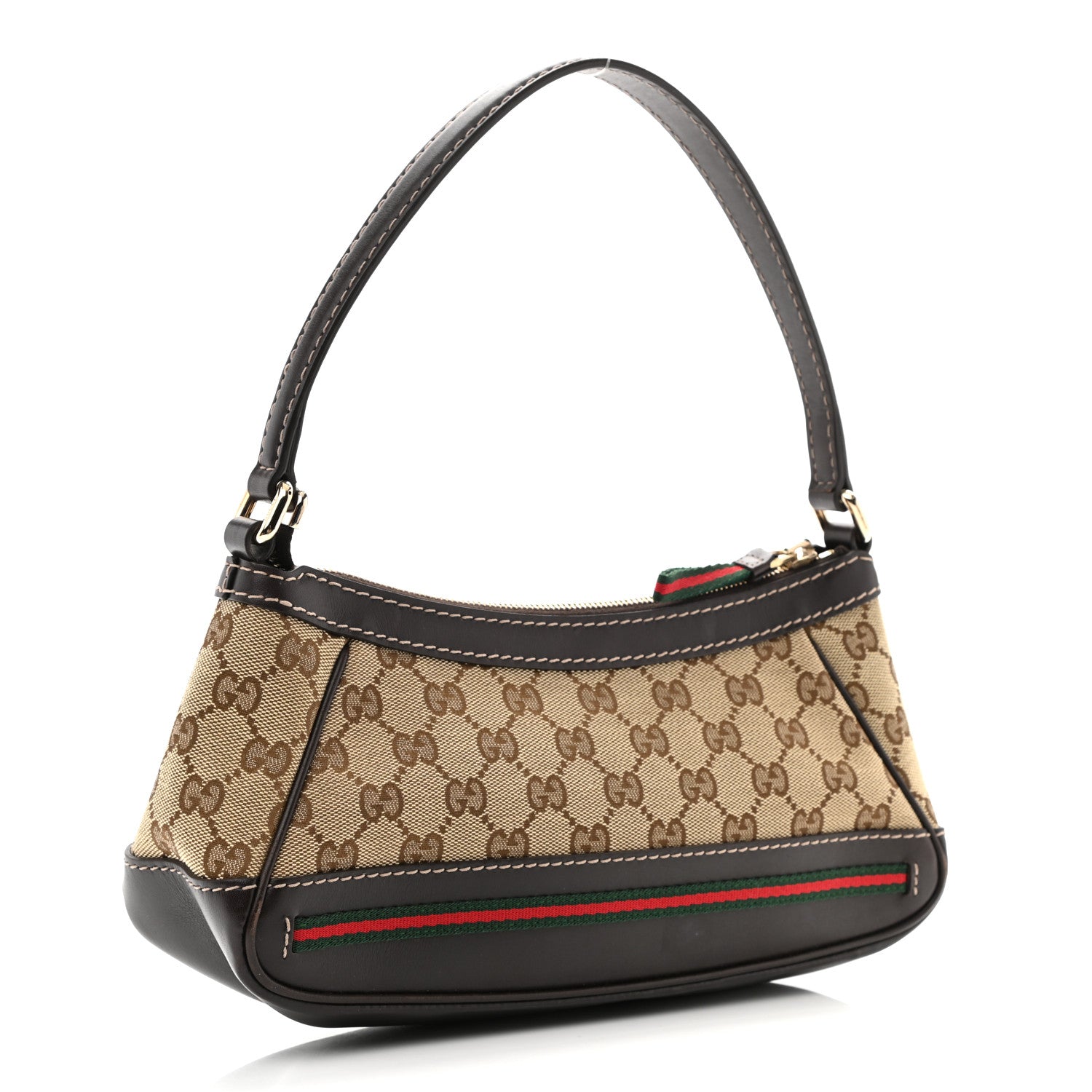 Gucci Monogram Small Mayfair Shoulder Bag Dark Brown 3 of 10