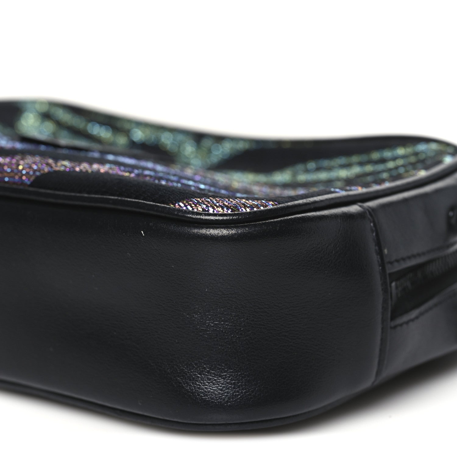 Saint Laurent Canvas Calfskin Metallic Tiger Print Monogram Mini Lou Camera Bag Multicolor 10 of 11