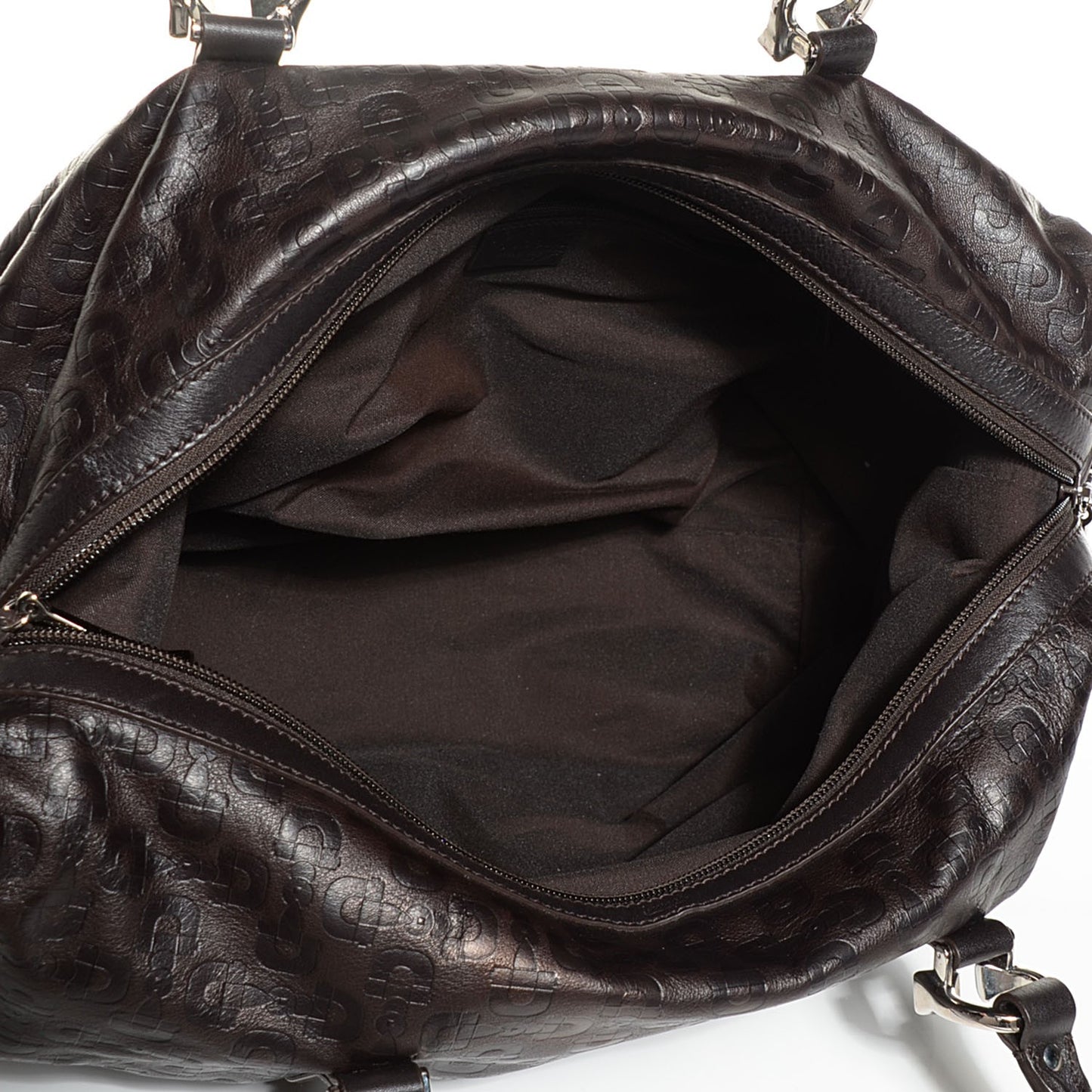 Calfskin Embossed Horsebit Nail Boston Dark Brown