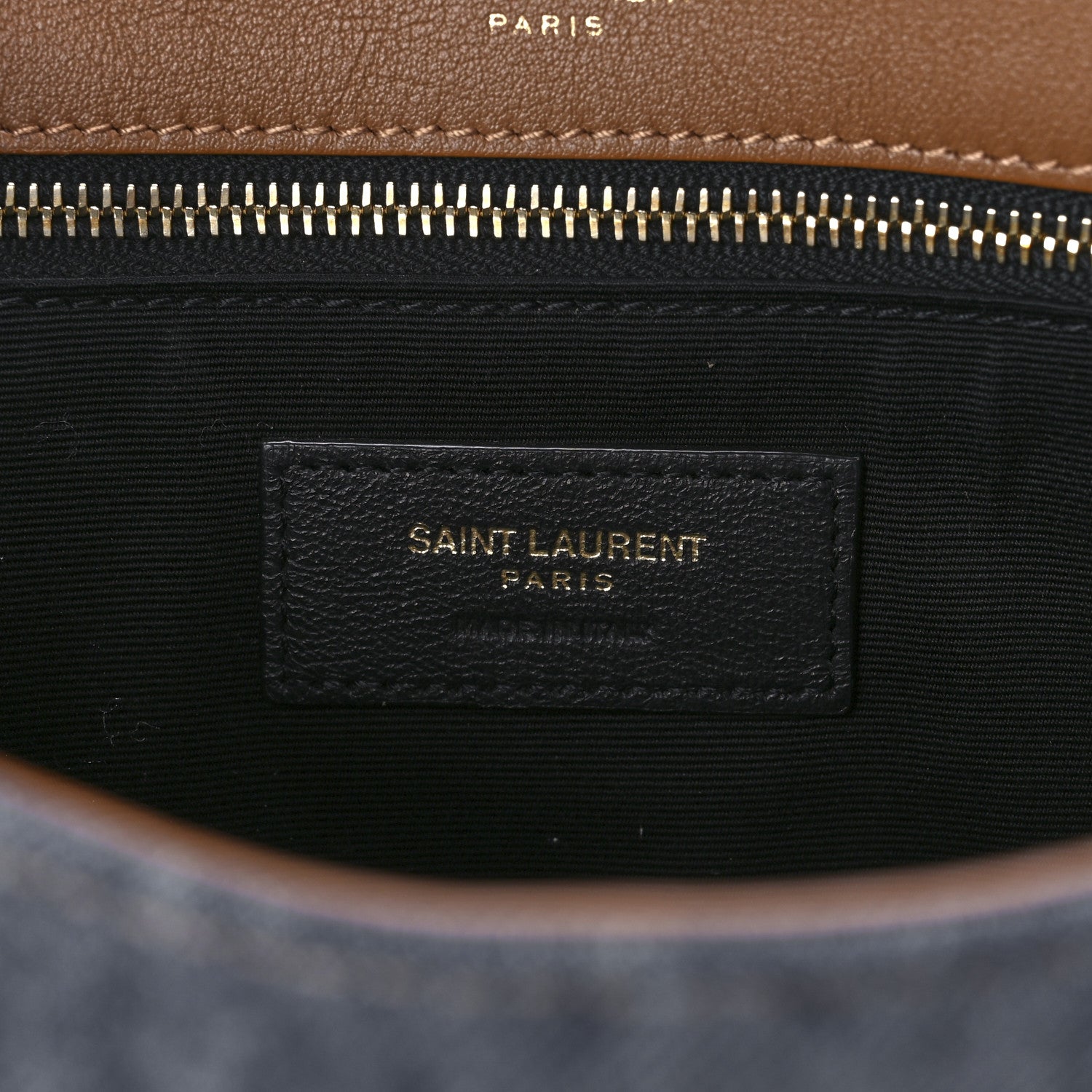 Saint Laurent Denim Suede Monogram Medium Niki Chain Satchel Blue Cinnamon 6 of 13