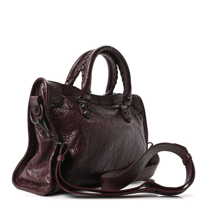 Balenciaga Agneau Arena Classic Hardware Small Le City Dark Burgundy 2 of 9