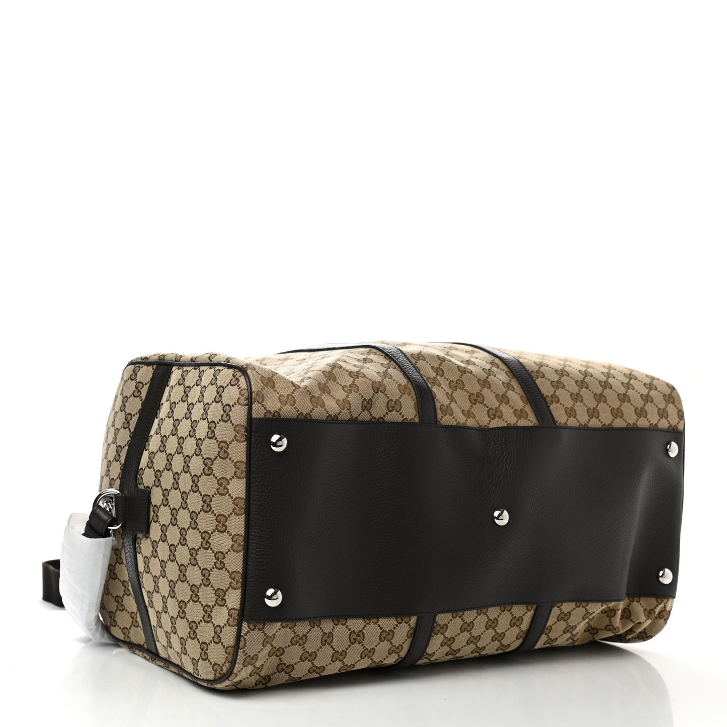 Monogram Dollar Calfskin Large Boston Duffle Bag Beige Ebony Testa di Moro Marrone Scuro