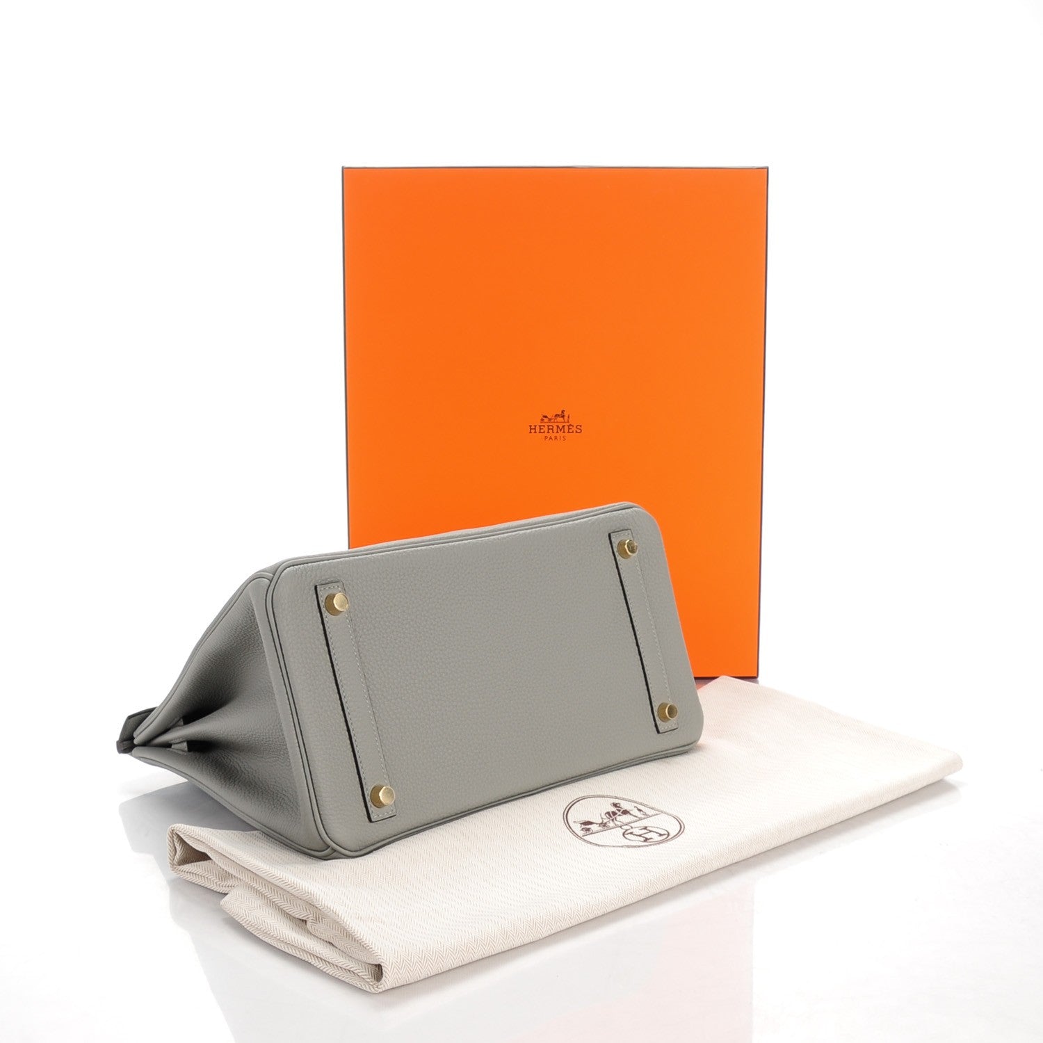 Hermes Togo Birkin 30 Gris Mouette 5 of 25