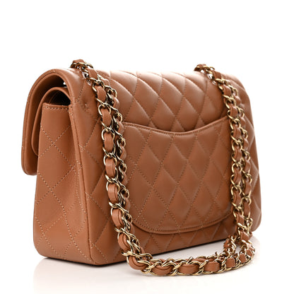 Chanel Lambskin Quilted Small Double Flap Brown 3 of 11